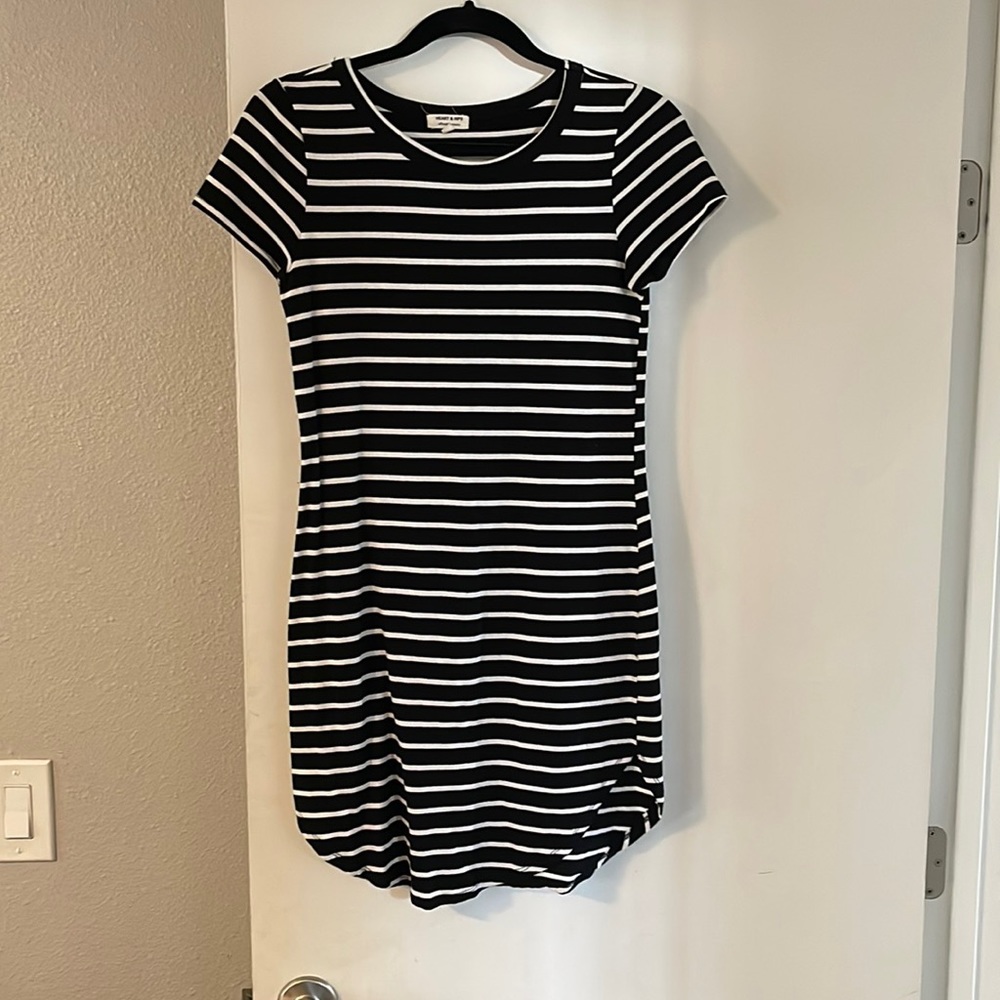 Striped bodycon dress